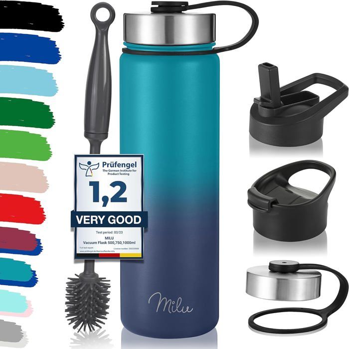 Gourde Isotherme 1.9L Bouteille Isotherme En Acier Inoxydable Avec
