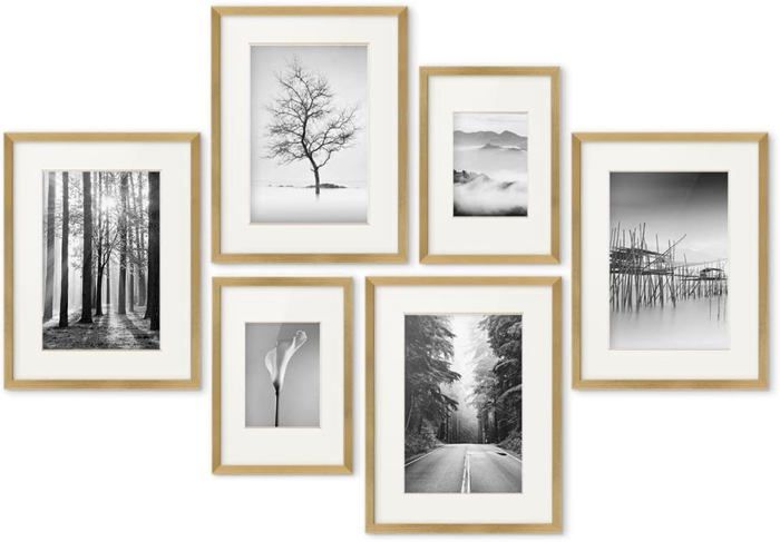 Cadre Photo En Bois Massif Chêne Avec Verre Acrylique Incassable - Format 40 X 60 Cm, Accrochage Horizontal/vertical
