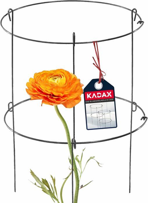 Maxpack Tuteur Tomate & Concombre 90 Cm – Tour Anneaux Acier 4 Niveaux Réglables – Support Grimpant Robuste Pour Pot & Jardin