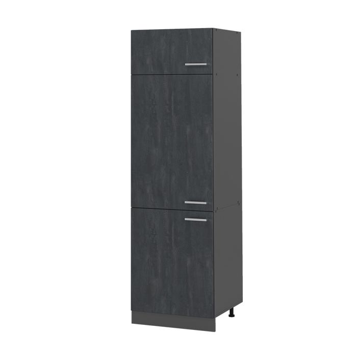Armoire pour frigo R-Line 60cm Béton noir/Anthracite Vicco 47501