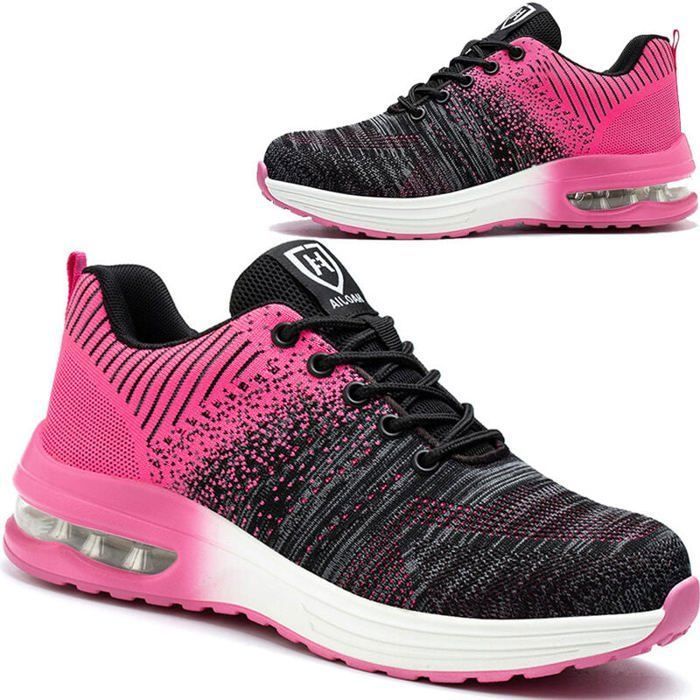 Chaussures de Securite Hommes Femmes Legere Basket de Securite Respirante Confortable Chaussure de Travail avec Embout en Acier noir Cdiscount Pret a Porter