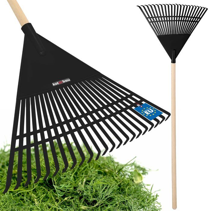 Suinga Râteau de jardin 20 dents pour fumier de cheval avec poignée, 140 x 33 x 13 cm - Fourche râteau pour ferme Suinga Râteau de jardin 20 dents pour fumier de cheval avec poignée, 140 x 33 x 13 cm - Fourche râteau pour ferme