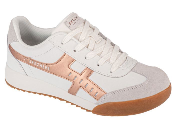 Skechers Baskets Femme - Blanc - Skechers Zinger - Metallic Roads