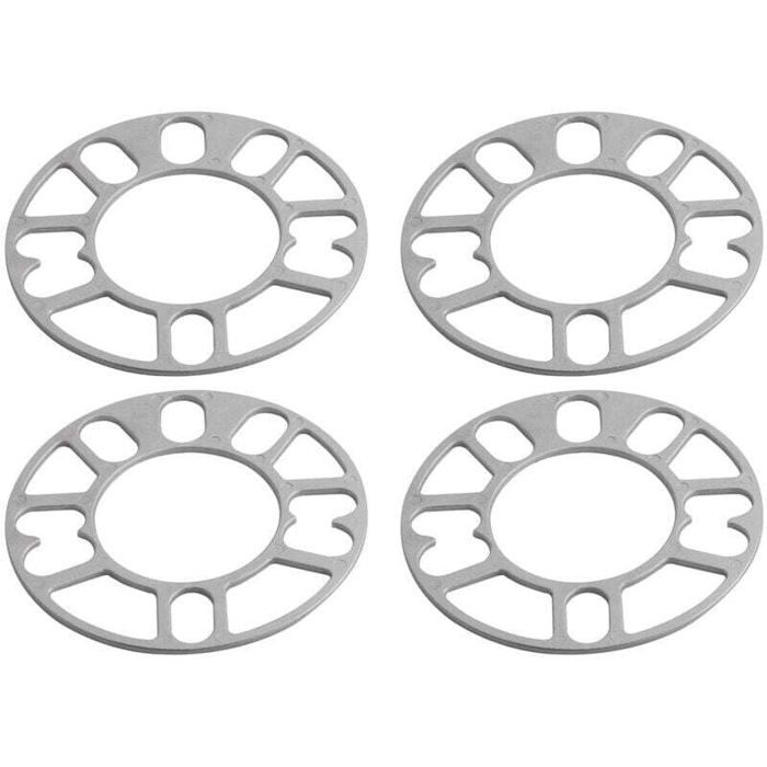 4 PièCes Entretoises de Roue en Aluminium Cales Plaque Automatique 3Mm Goujon pour 4X100 4X114.3 5X100 5X108 5X114.3 5X120