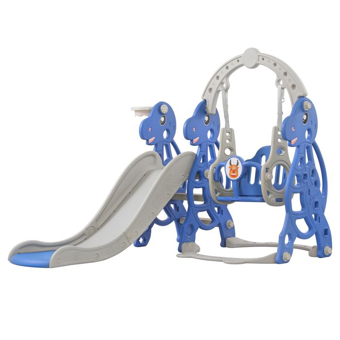 NAIZY 4 en 1 Toboggan pour Enfants avec Balançoire Indoor