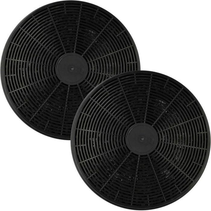 Filtre à Charbon Actif Ø 175 mm pour Hotte Aspirante - Lot de 2 - Compatible Respekta Klarstein