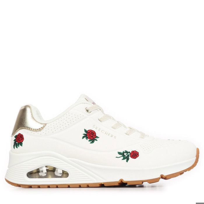 564 Skechers Uno Champagne & Roses Baskets femme