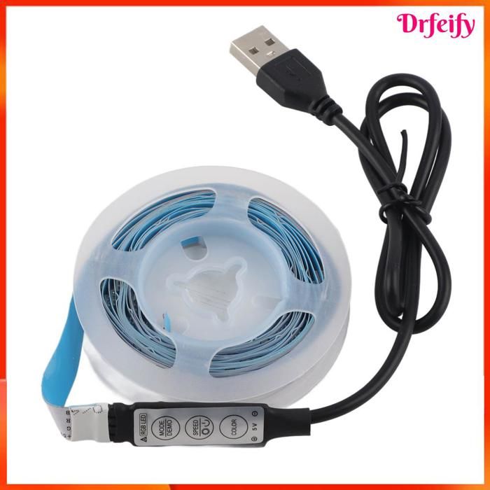 Bande lumineuse LED - AKOZON - 5050 - RVB - 3 m - USB