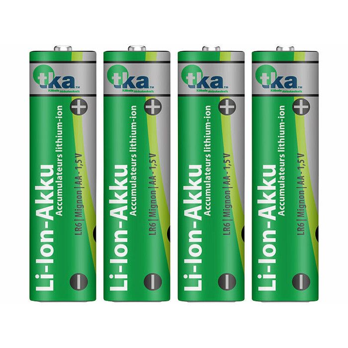 4 accus lithium-ion AA 2000 mAh
