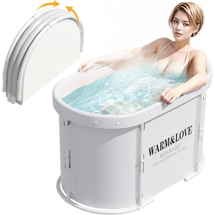Baignoire pliante pour douche baignoire chaude et froide autonome non gonflable 94 x 55 x 56 cm adaptée Ova BAIGNOIRE DE TOILETTAGE