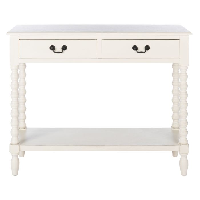 Consoles en bois blanc vieilli Consoles en bois blanc vieilli