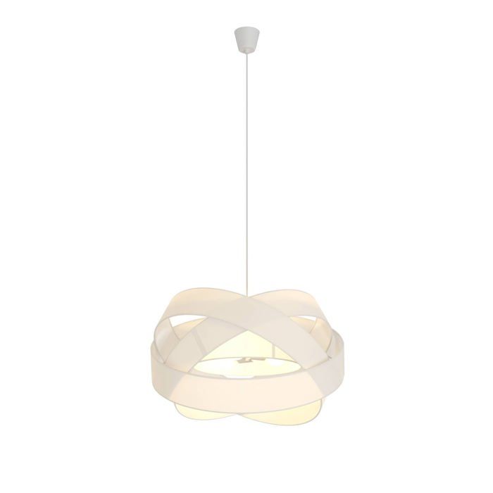 Suspension - Lindby - lampe suspendue - Tissu textile - blanc Suspension - Lindby - lampe suspendue - Tissu textile - blanc