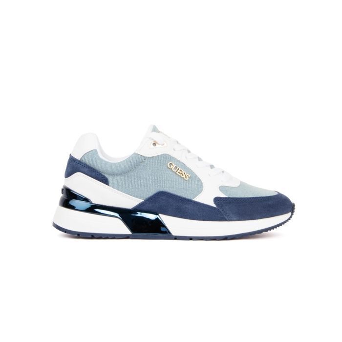 Basket Guess Femme Moxea Bleu Synthétique