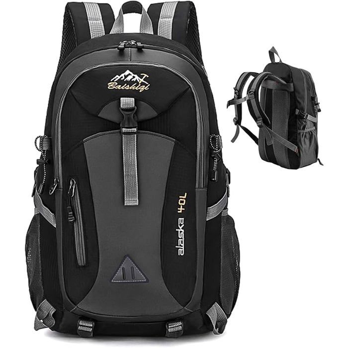 Randonnée 40L Homme Femme Léger Pliable Grand Sac de Voyage Imperméable Voyage Trekking Camping Alpinisme SAC A DOS DE RANDONNEE