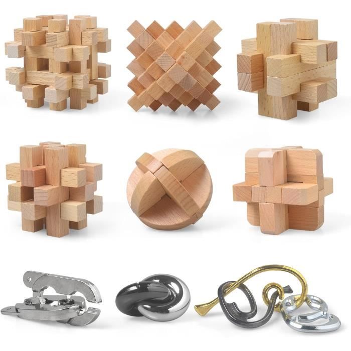Surplex Set De 16 Casse-tête Métalliques – Jeux De Réflexion IQ, Démontage Et Assemblage, Pour Adultes Et Enfants – Défi Cérébral Et Anti-stress