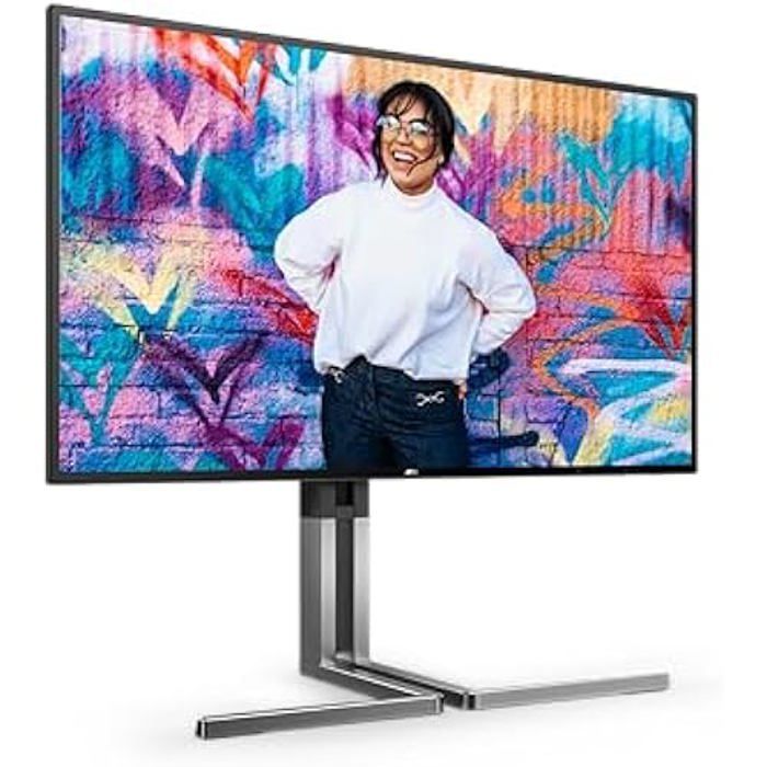 Écran Plat de PC - AOC - U27U3CV - 27 pouces - 4K Ultra HD - LCD Noir