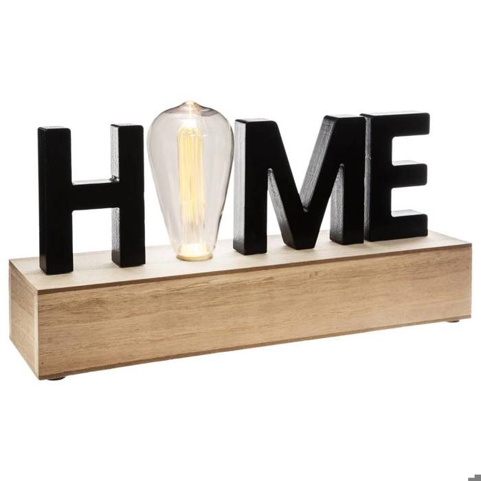 Mot à poser LED Home noir 16x34cm Mot à poser LED Home noir 16x34cm