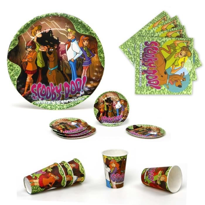 Scooby Doo Kit Vaisselle Anniversaire 5 Enfants Cdiscount Maison