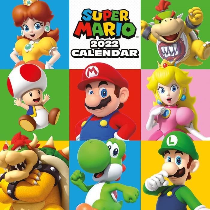 Super Mario Calendrier 22 Calendrier Familial Mensuel 30 Cm X 30 Cm Produit Officiel 95 Cdiscount Beaux Arts Et Loisirs Creatifs