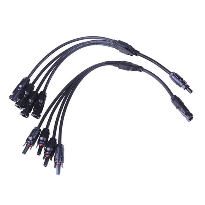 Paire De Cables Shunt Pour Systemes D Energie Avec Connecteurs Mc4 Tension Nominale Inch4 A 1 Inch 1000v Cc Achat Vente Cable Fil Gaine 1 Paire De Cables Pour Cdiscount
