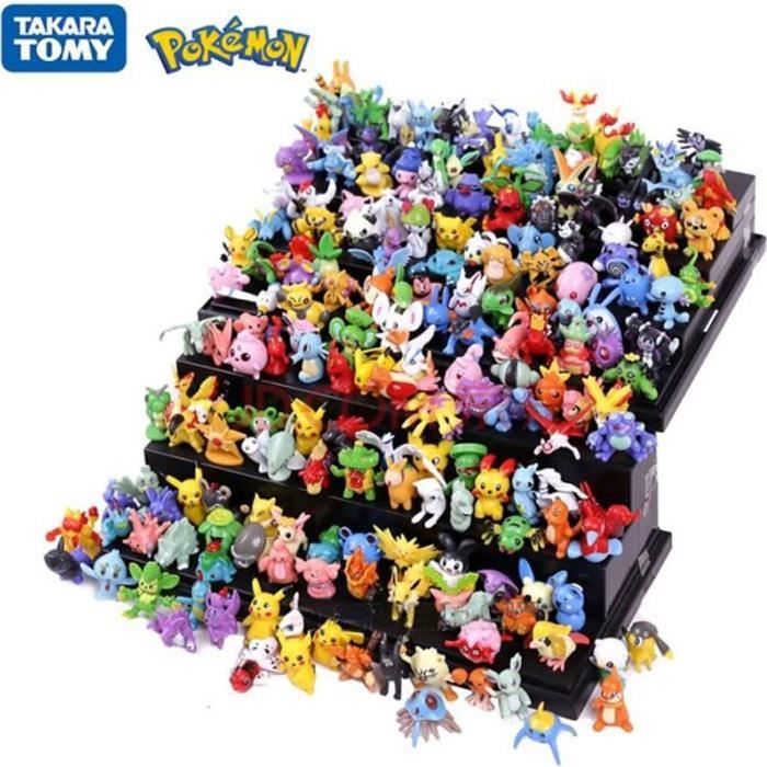 Lot de 48 Figurines Pokémon Jouet Jeux Personnage Pikachu Lugia