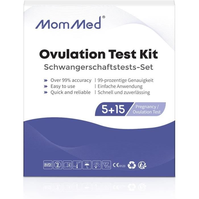 Tests De Grossesse Mommed Test Ovulations Kit Comprend 5 X 15 D D