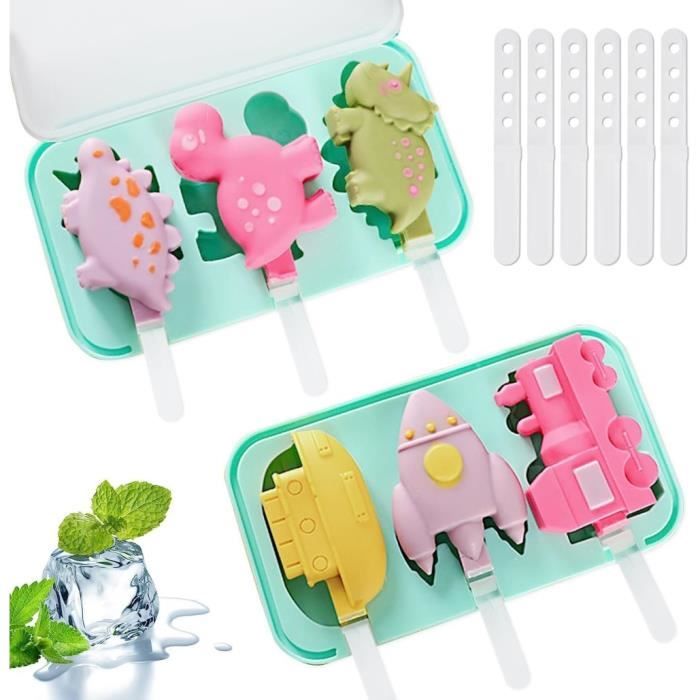 Ice Bottle Cup Lot De 2 Bacs à Glaçons Avec Couvercle, Moule à Glaçons En Silicone, Bac Glacon Silicone, Bac A Moule A Glace
