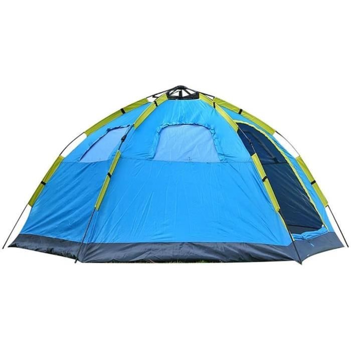 Tente De Camping Dôme 3-4 Personnes - Ouverture Rapide, Imperméable, Double Couche, Idéale Famille
