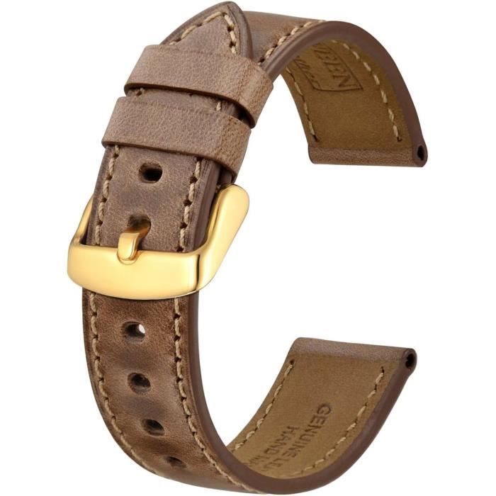 Bracelet montre cuir 2025 21mm