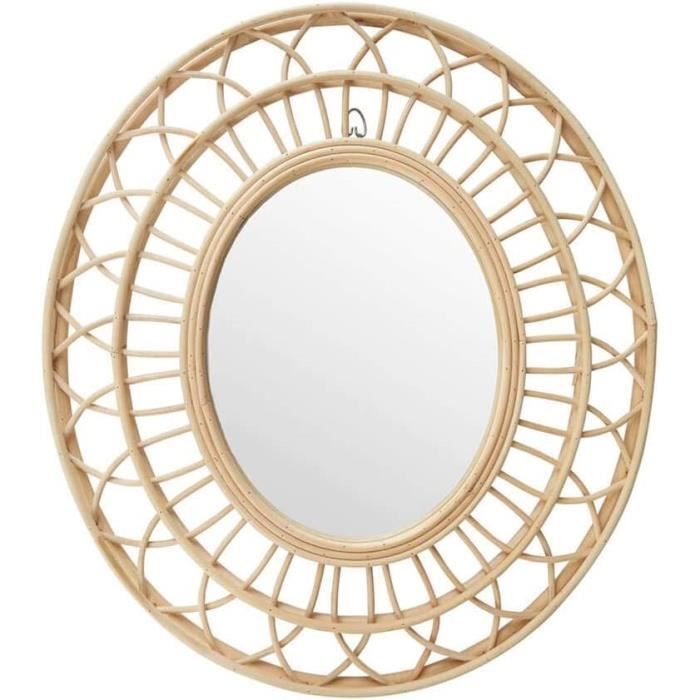 Miroir Soleil En Fer Forgé Noir – 40 Cm – Décoratif Mural – Occasion Années 90