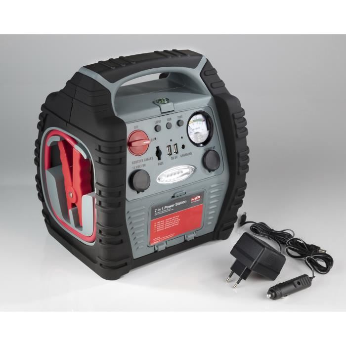 Station de charge portative pour batteries 7 en 1 - 900 A capacité 17Ah