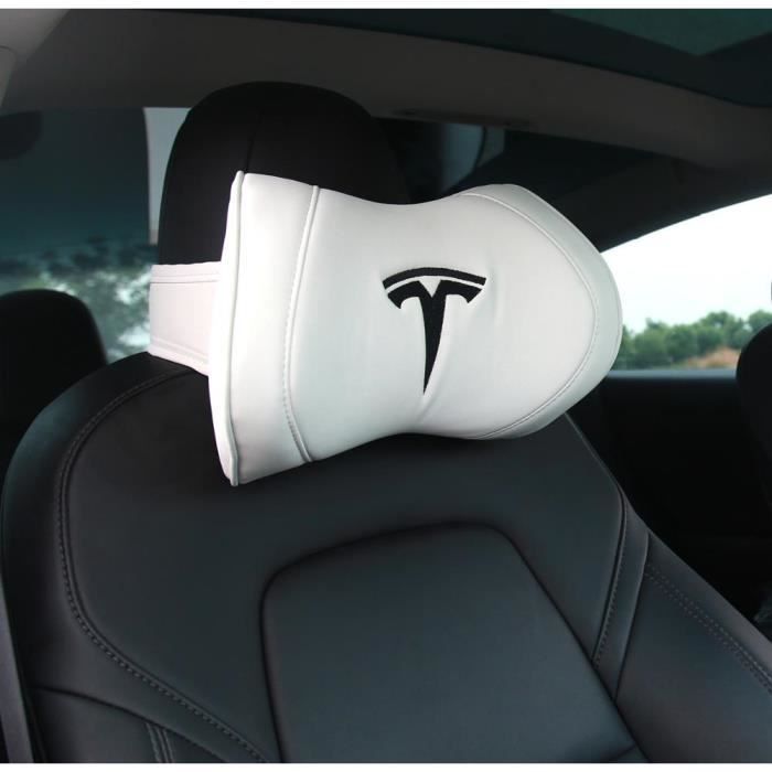 Appui-tête pour siège de voiture, coussin de cou pour Tesla Model y3s X  White -THJR1707 - Cdiscount