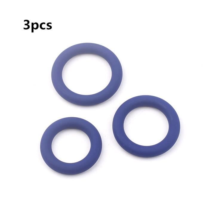 Set De 3 Cock Rings (anneaux Péniens) En Silicone Extensible - Aide à L'érection - Sex Toy Homme