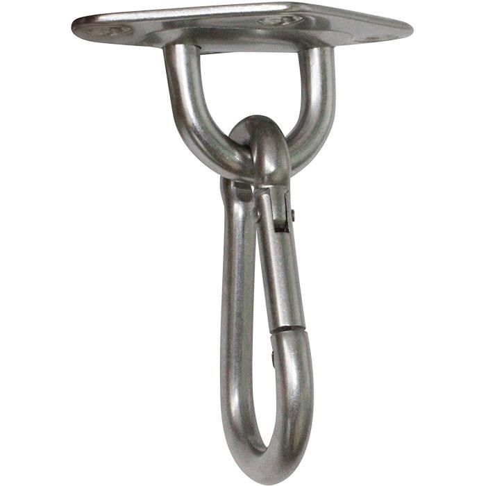 Crochet De Plafond En Acier Inox 304 - Support 450 Kg - Pour Hamac, Sac De Frappe, Balançoire - Pivotant 360°