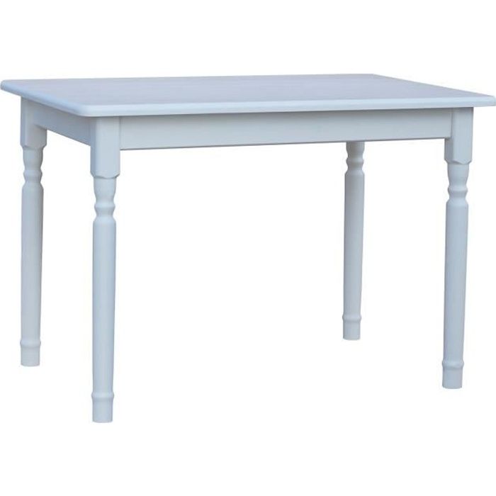 Table Blanche Rectangulaire Pour Cuisine Ou Salle A Manger Achat