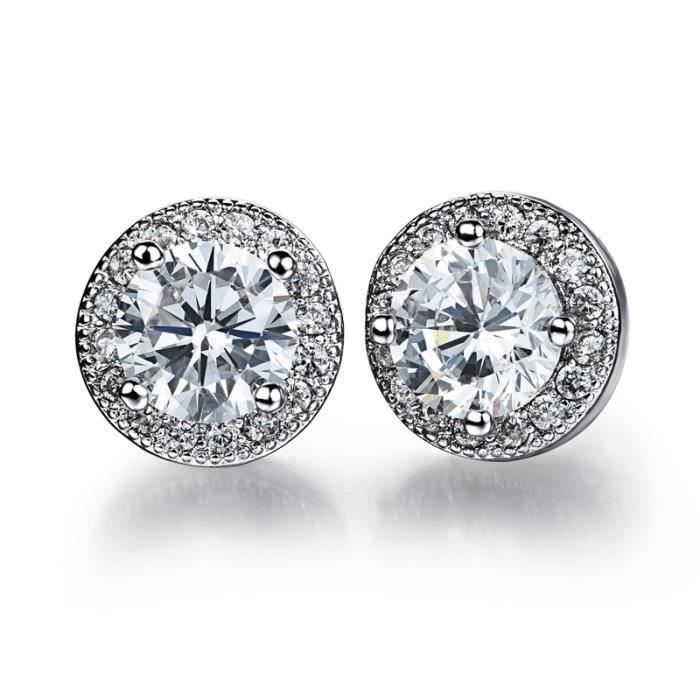 12 Paires De Clous D'Oreilles Perle - Acier Inoxydable Blanc/Noir 3-8mm (À Vis)