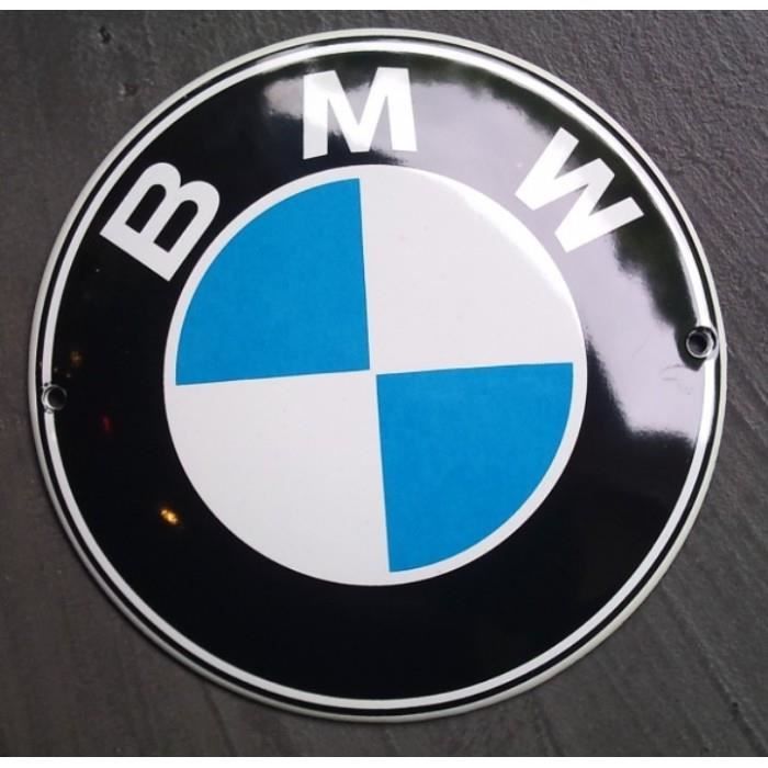 Mini Plaque Emaillee Bmw Logo Rond Tole Email Deco Garage Achat Vente Objet Decoration Murale Cdiscount