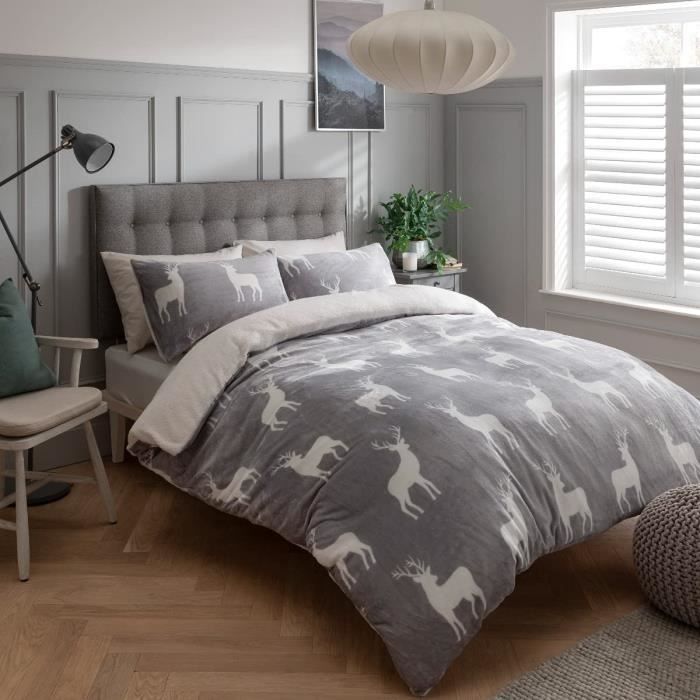 Dessus De Couette Inachevé Vierges Arbres Cerfs 48x63 Pour Chasseur - USA