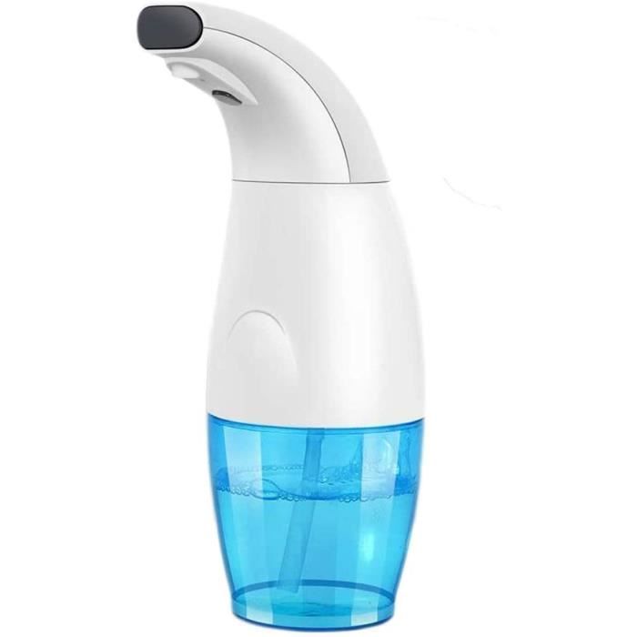 Distributeur automatique de savon en verre sans contact de 300 ml, rechargeable, mains libres, avec pompe à capteur électrique, bouteille de savon rechargeable pour salle de bain, cuisine, vaisselle
