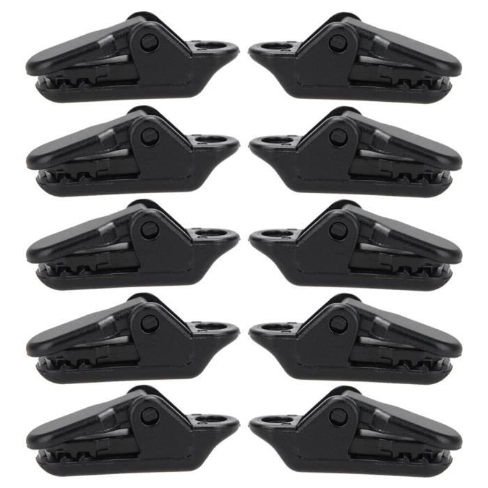 Lot De 10 Pinces Pour Bâche Et Tente HOUSON – Mâchoires Dentelées, En Polycarbonate, Réglables, Pour Camping Et Auvents