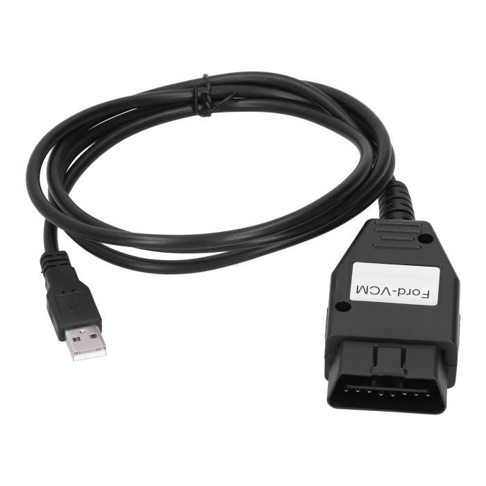 Câble OBD Câble de Diagnostic Auto avec Interface OBD Cordon USB Vérification des Pannes Voiture Convient pour Ford