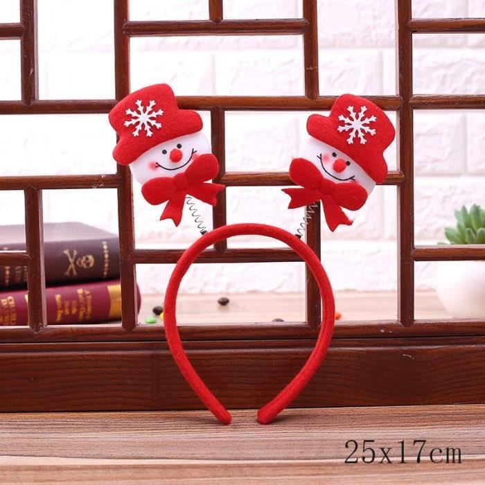 Primasage 3 Pièces Serre Tete Noel Ensemble, Serre Tête Renne Avec