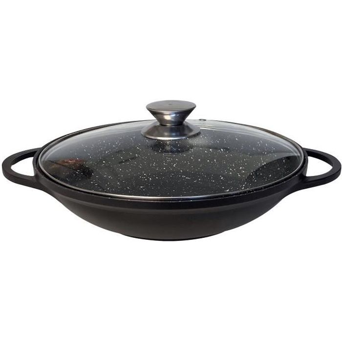 Fontignac Poêle wok avec couvercle 32 cm – Axess
