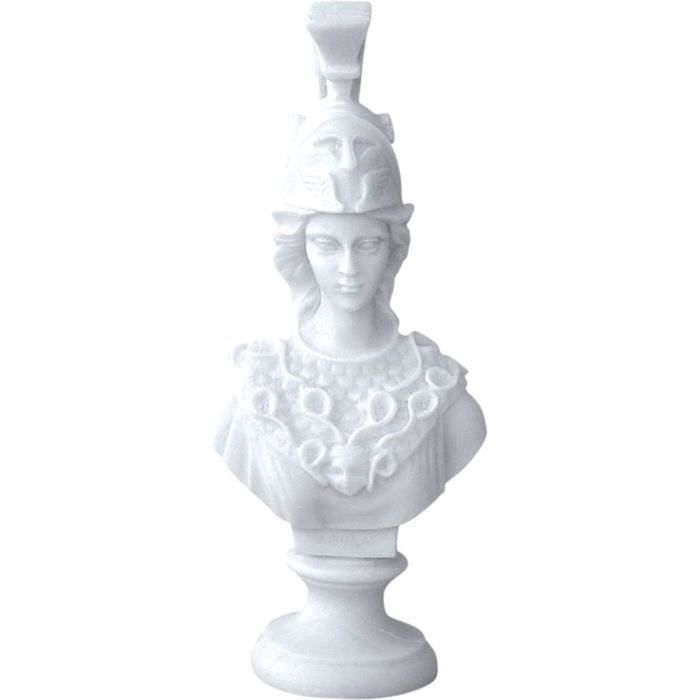 Statue Athéna Minerve – Albâtre – 19 Cm – Sculpture Grecque – Neuf