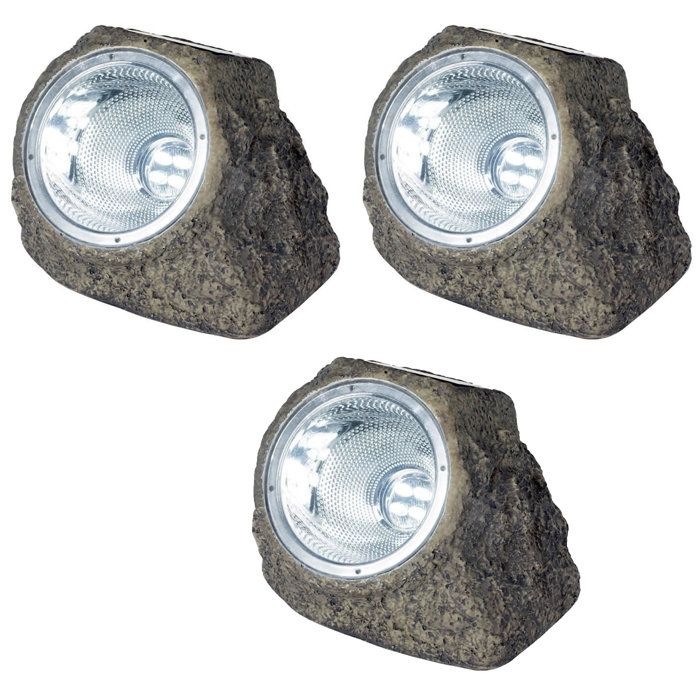 Spot solaire polyrésine GALIX Rocher 10 Lumens LED - vue 2