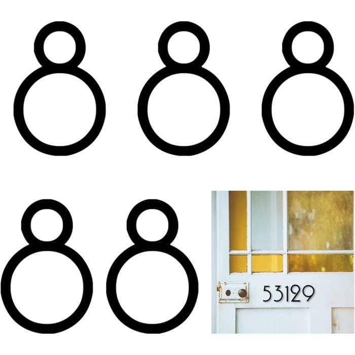 Lettres Autocollantes Pour Numéro De Maison 2 Pouces 3D Numéros De