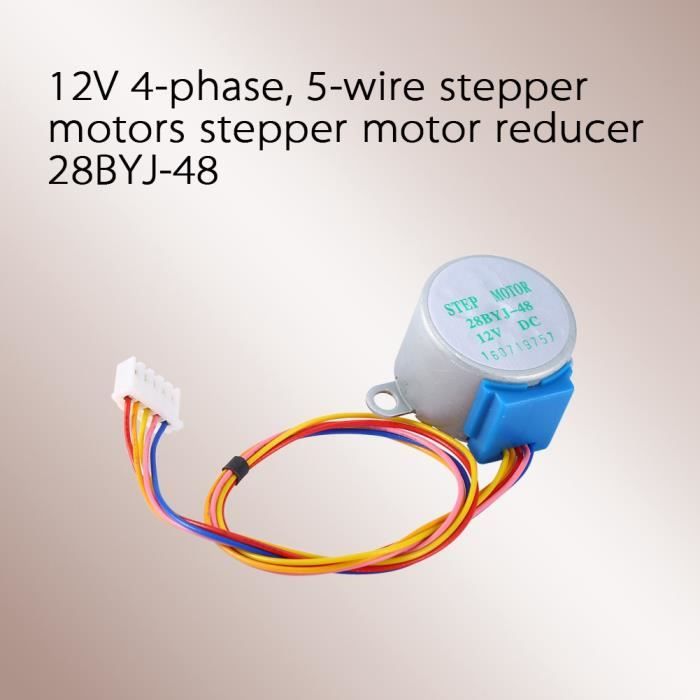 Moteur Pas à Pas 28BYJ-48 12V Avec Driver ULN2003 - 4 Phases, 5 Fils - Pour Projets Arduino Et électronique