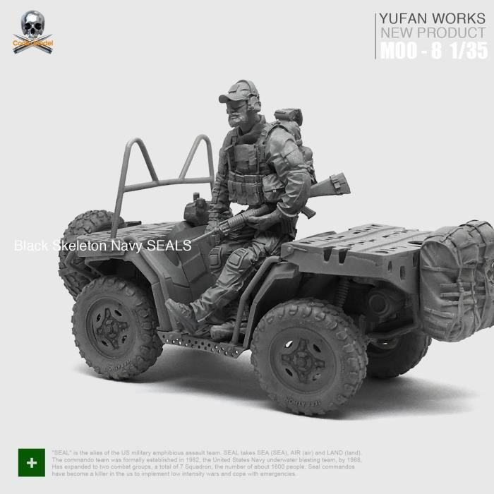 Figurine Non Peinte Figurine En Résine 1/35 - Soldats Américains De Char WWII (2 Personnages) - Kit Non Assemblé Non Peint Goodmoel HS-7835 Resine Kit