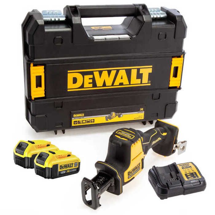 Dewalt Mini scie sabre à batterie 18V 2x40Ah Li-Ion - DCS369M2-QW