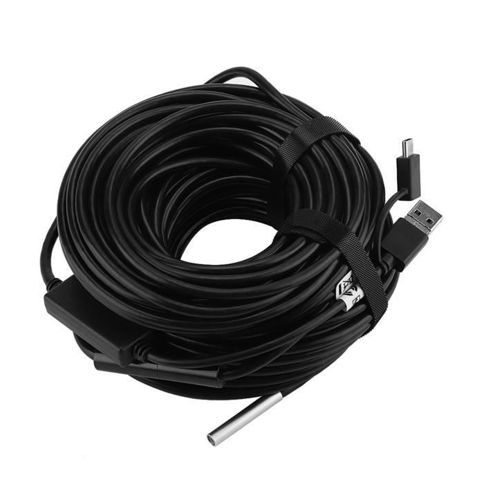 Endoscope USB, endoscope USB de 1 mètre 20 mm 5.5mm avec une caméra